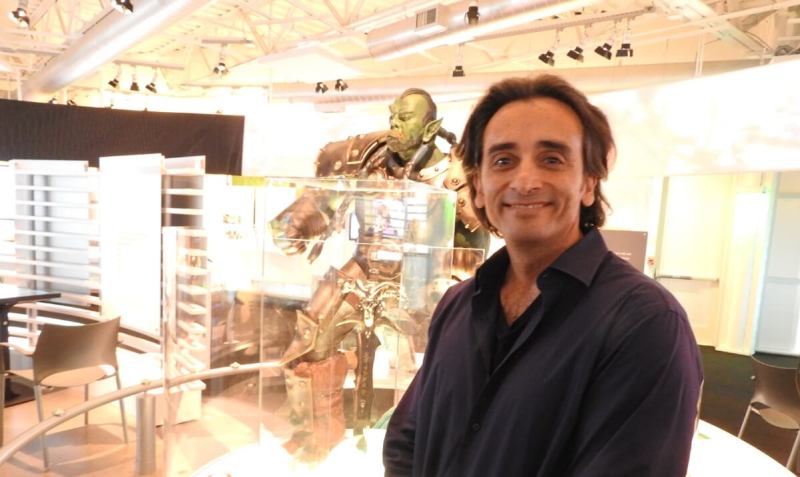 Gio Hunt, executive vice president at Blizzard Entertainment at the Computer History Museum's World of Warcraft display.