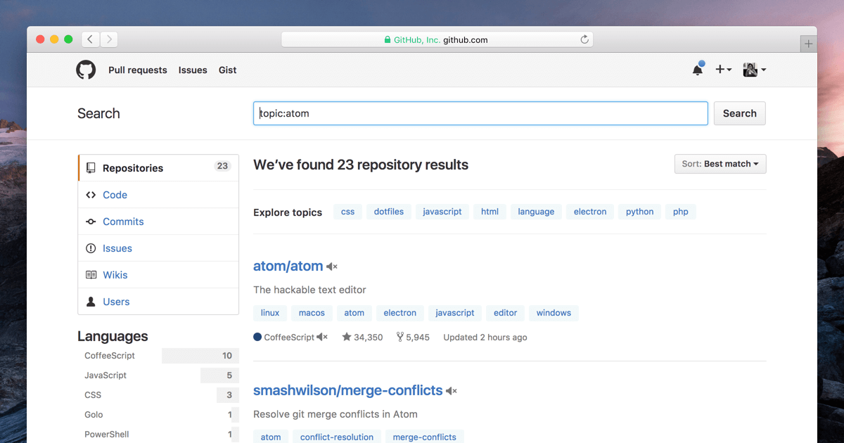 GitHub Topics