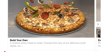 Domino’s Pizza bot now offers its full menu and custom orders on Facebook Messenger