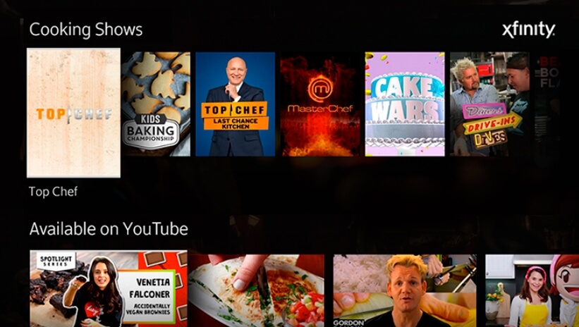 YouTube on Xfinity