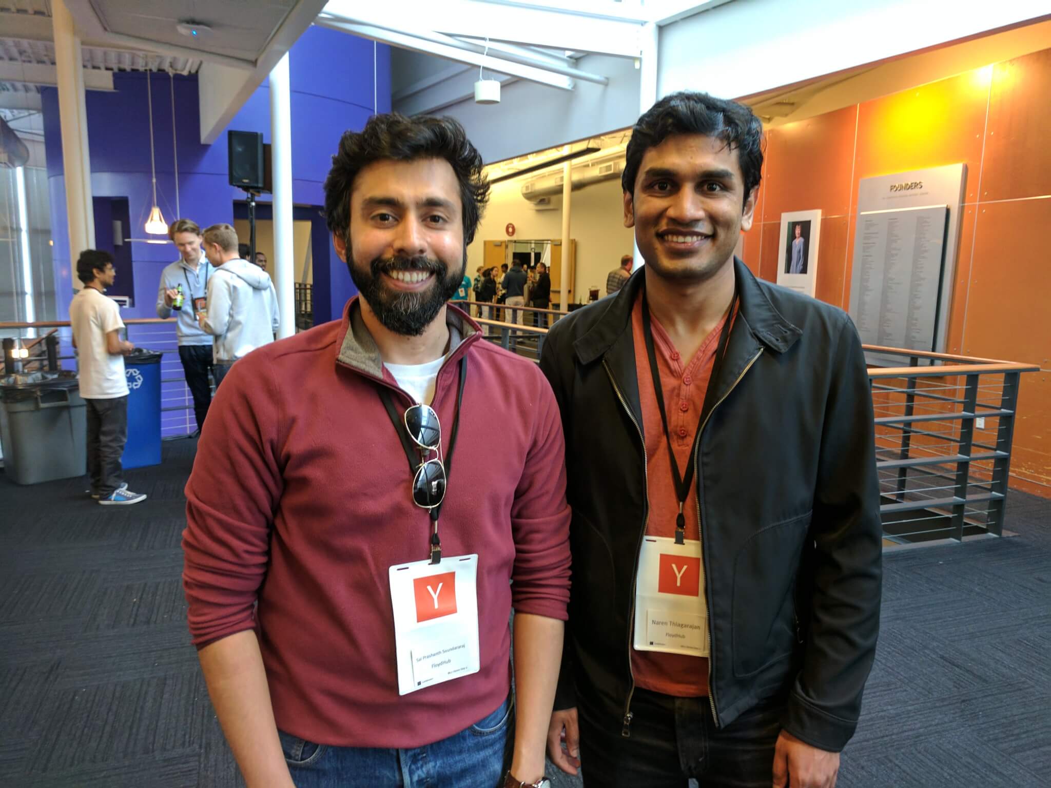 Floyd founders Sai Prashanth Soundararaj, left, and Naren Thiagarajan.