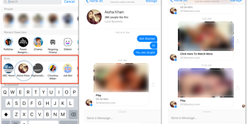 Facebook Messenger has been recommending fake porn clickbait bots