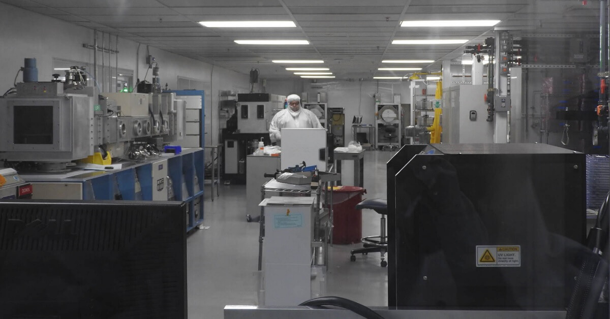 Thinfilm's older factory could do 1 million chips in a month. Soon it will do 100 million in a month.