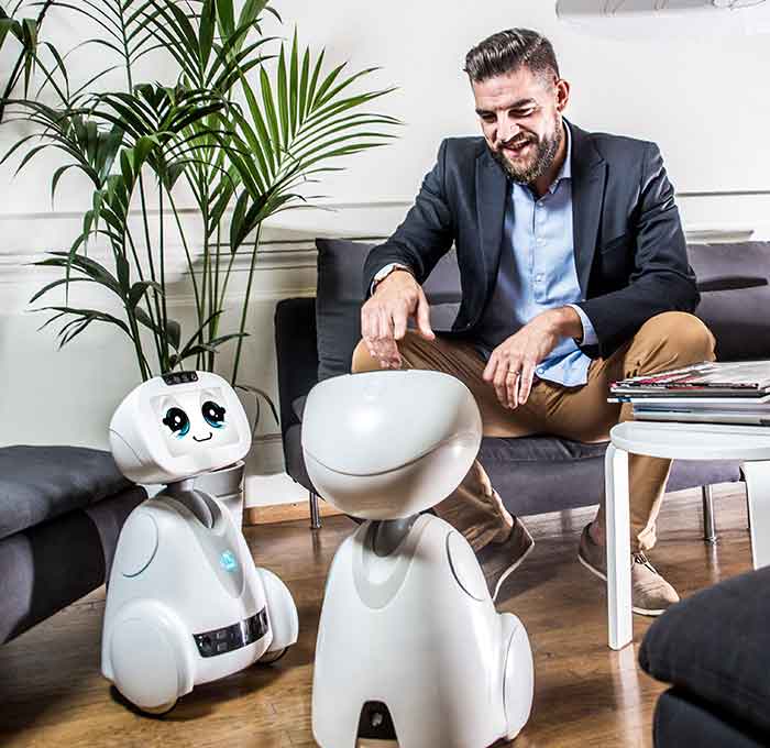 Blue Frog Robotics did numerous tests to identify the ideal size for their family-friendly home robot, Buddy. Image Credit: Blue Frog Robotics SAS / RGA