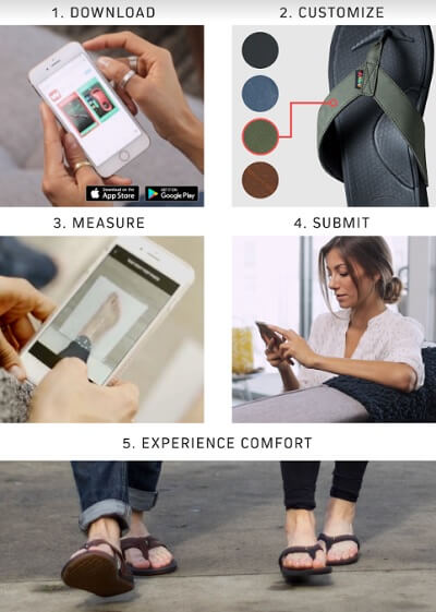 Wiivv's app measures your foot for a custom 3D-printed fit.