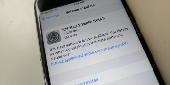 Apple releases iOS 10.3.2 public beta 3
