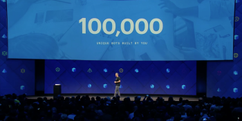 Facebook Messenger hits 100,000 bots
