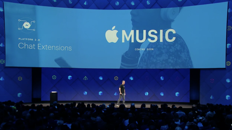 Apple Music previously came to Messenger.