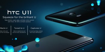 HTC U11 frame responds to pressure, but not touch