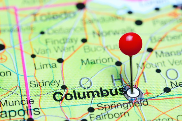 This image shows a map of Ohio representing how As allure of Silicon Valley fades, some Midwestern natives migrate home for better opportunities.
