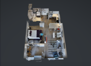 A three-dimensional floorplan for VR, from TorontoRentals