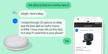 eBay now lets you start shopping with a Google Assistant smart speaker and finish on your phone