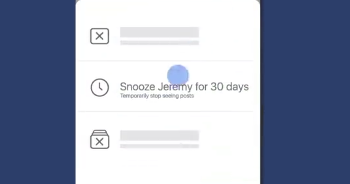 Facebook launches snooze button so you can hide annoying friends for 30 days