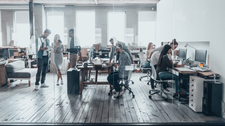 Image of workers in an office.
