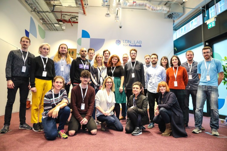 7 startups joined the original 12-week mentoring program at Facebook LDN_LAB in 2018