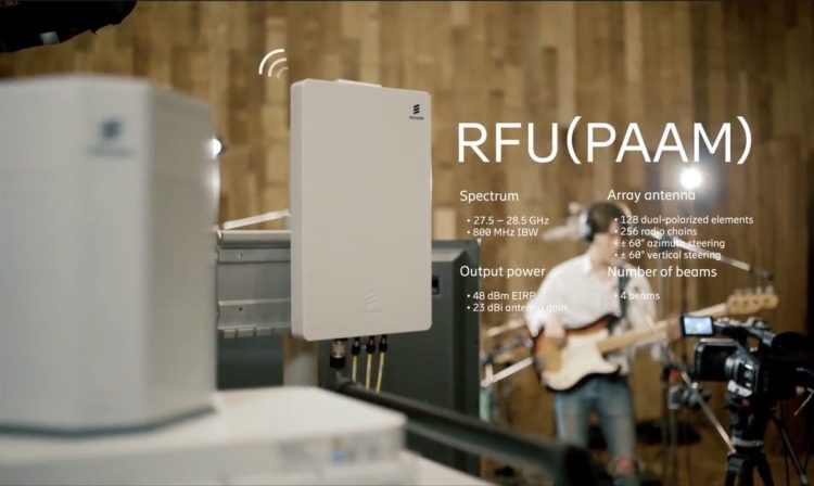 Ericsson 5G networking hardware.