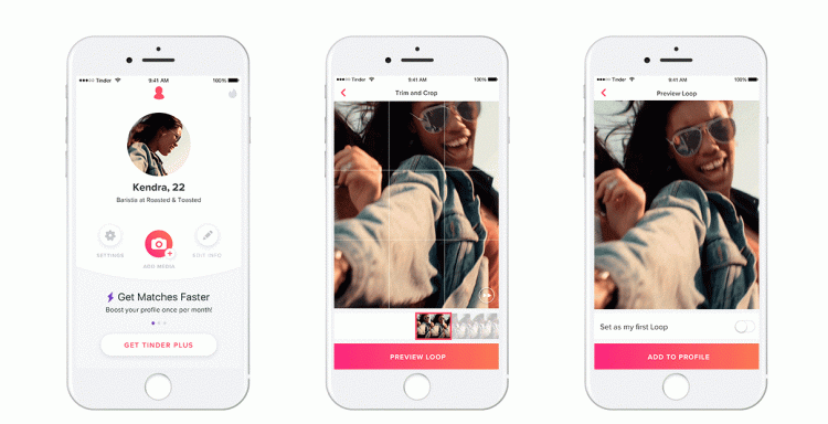 Tinder: Looping video