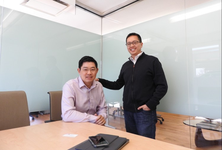 Carey Lai (left) and Paul Yeh of Conductive Ventures in Palo Alto