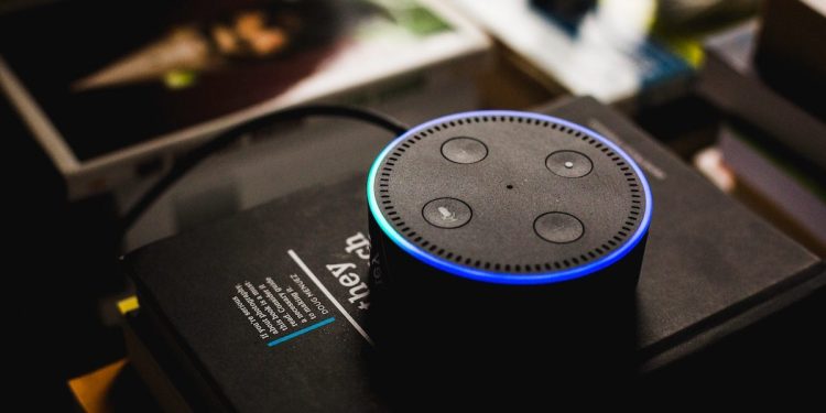 Amazon's Echo smart speaker with Alexa