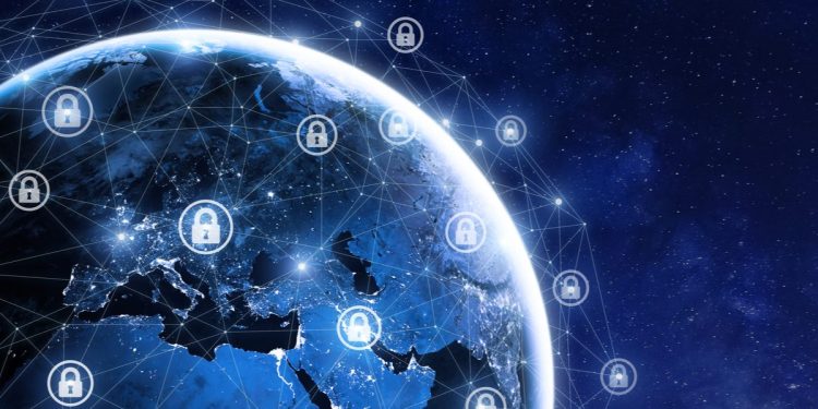 Security around the world concept