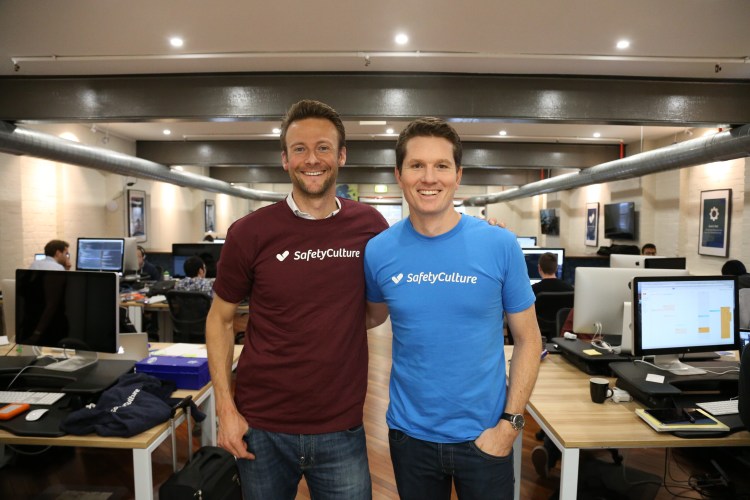 Jan Hammer (left), partner at Index Ventures, and and the blue t-shirt is the company's CEO.