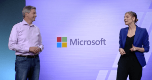 Microsoft's Megan Saunders and Amazon's 
