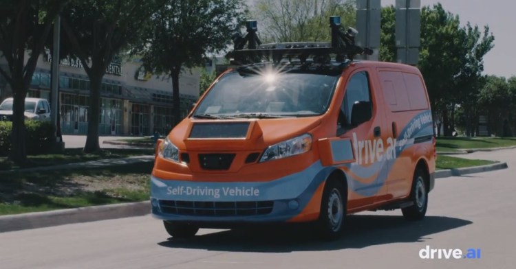 Drive.ai self-driving vehicles can drive you around in Texas.