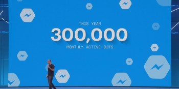 Facebook Messenger passes 300,000 bots