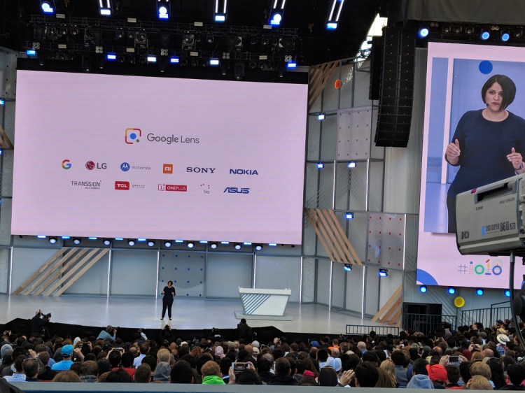 Google's Aparna Chennapragada shares the logos of brands that will incorporate Lens directly into their camera apps