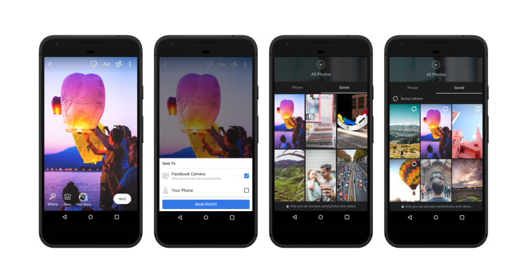 Forthcoming updates to Facebook stories will allow users to save photos and videos to their Facebook accounts. 