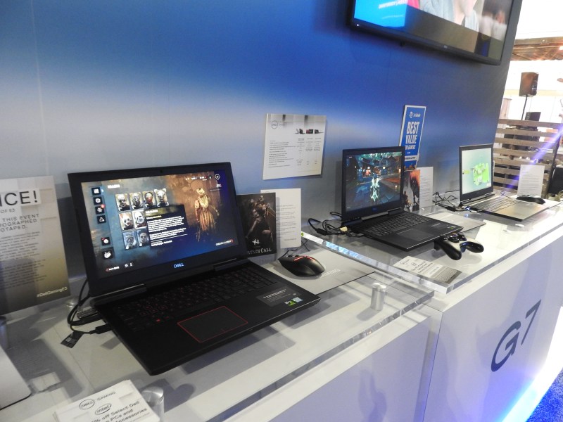 Alienware laptops at E3 2018.