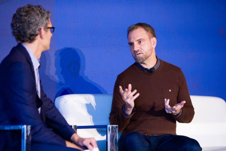 Stitch Fix chief algorithm officer Eric Colson speaks with VentureBeat founder and CEO Matt Marshall onstage at Transform Aug. 21 in Mill Valley, Calif.