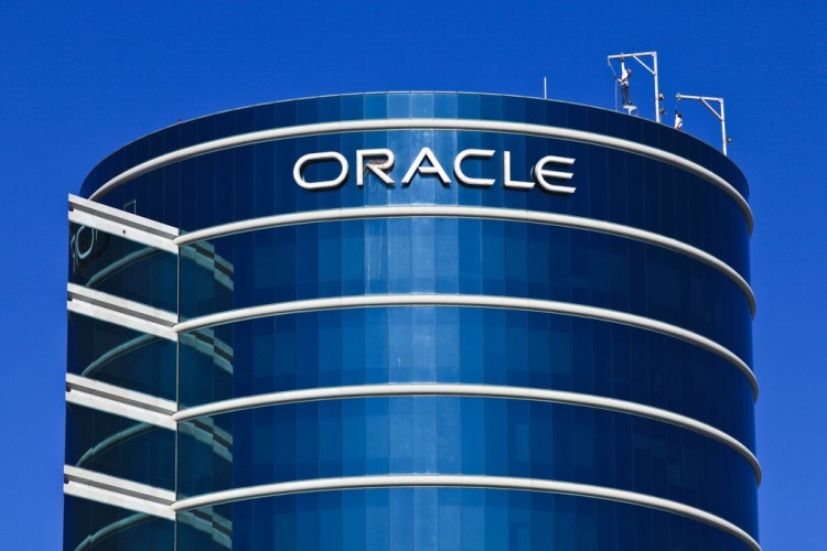 Oracle headquarters in Redwood City, Calif.