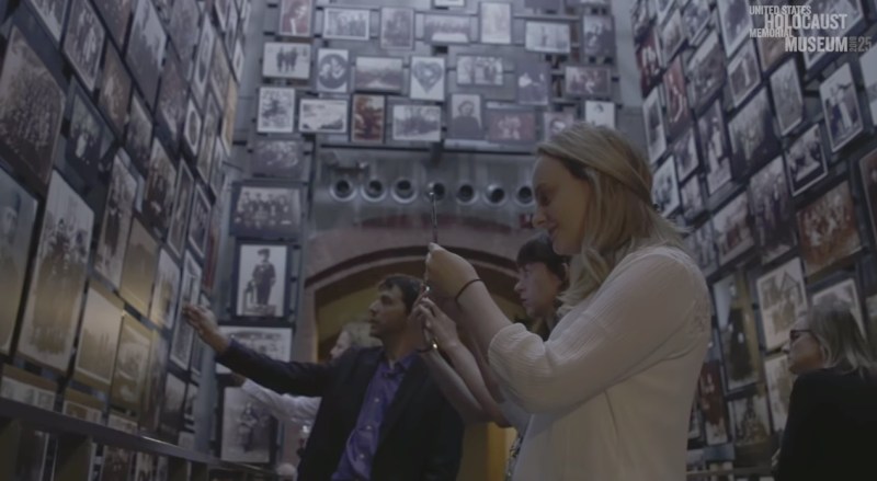 Augmented reality app at the U.S. Holocaust Memorial Museum.