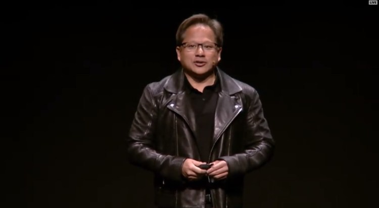 Jensen Huang, CEO of Nvidia, at Gamescom 2018.