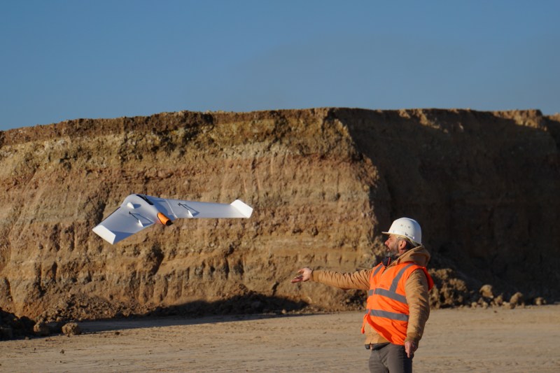 Delair fixed wing drone
