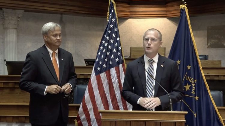 Indiana State Senator Jim Merritt and FCC Commissioner Brendan Carr discuss 5G deployment in Indianapolis, Indiana.