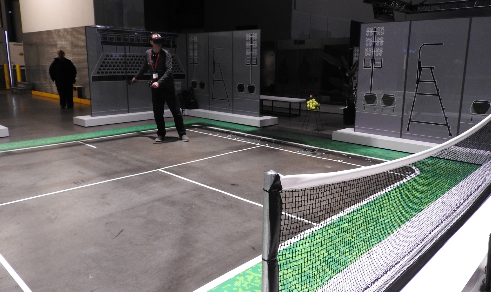 Oculus Quest tennis is like playing Wii tennis, in VR.