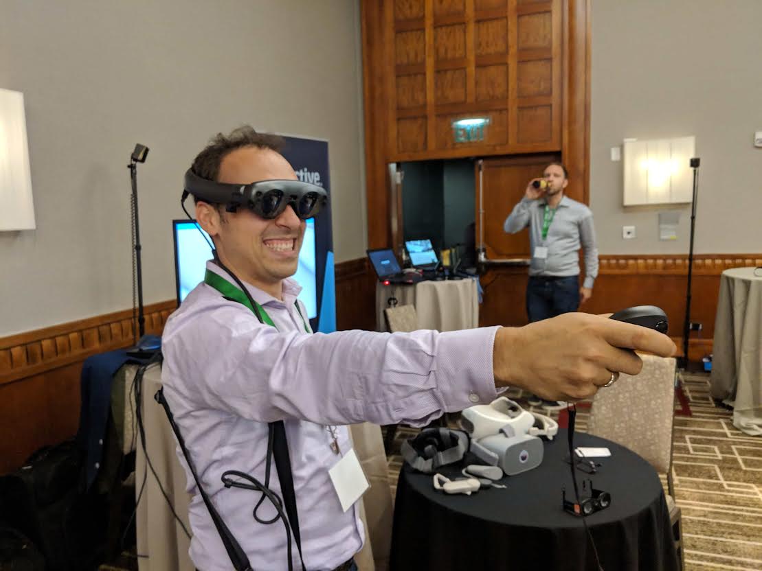 Magic Leap One showcased at XRSWeek. Photo credit: 