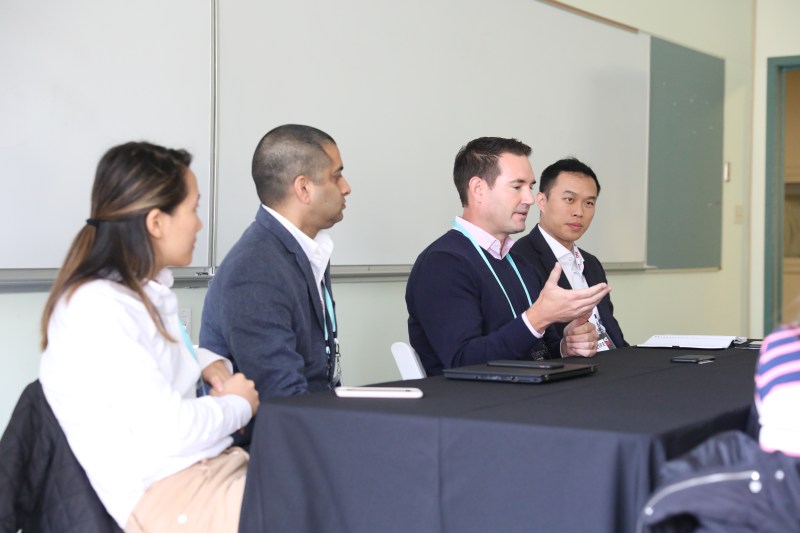 Morgan Lai, Investor, Foundation Capital; Pavan Arora, Chief AI Officer, Aramark; Jay Allardyce, Head of Corporate Development & Partnerships, Uptake; Peter Chiang, VP of Global Digital Strategy and Transformation, MetLife at VB Summit 2018 