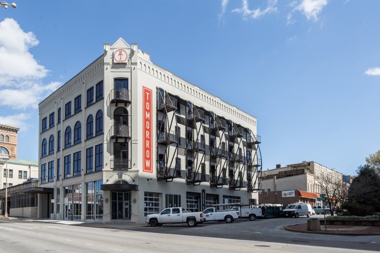 The Tomorrow Building, a coliving building in Chattanooga's Innovation District 