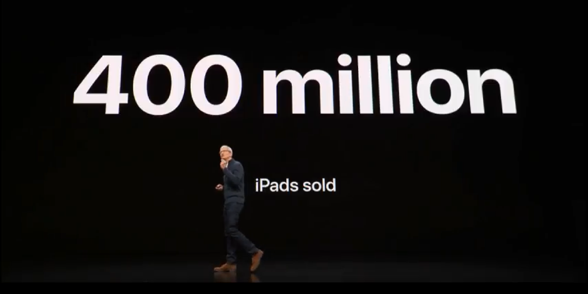 Apple has sold 400 million iPads to date