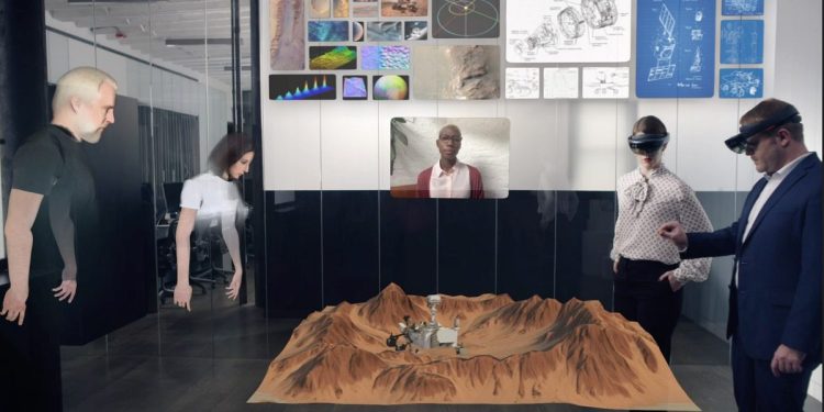 Spatial enables collaboration in AR.
