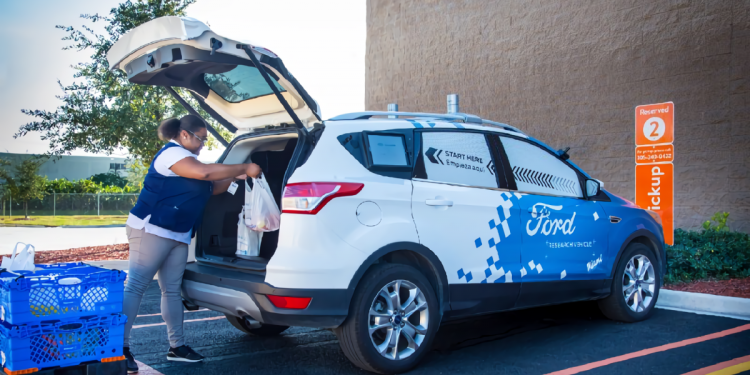Ford Walmart autonomous cars