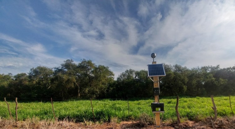 One of Understory's weather stations, deployed in the field. 