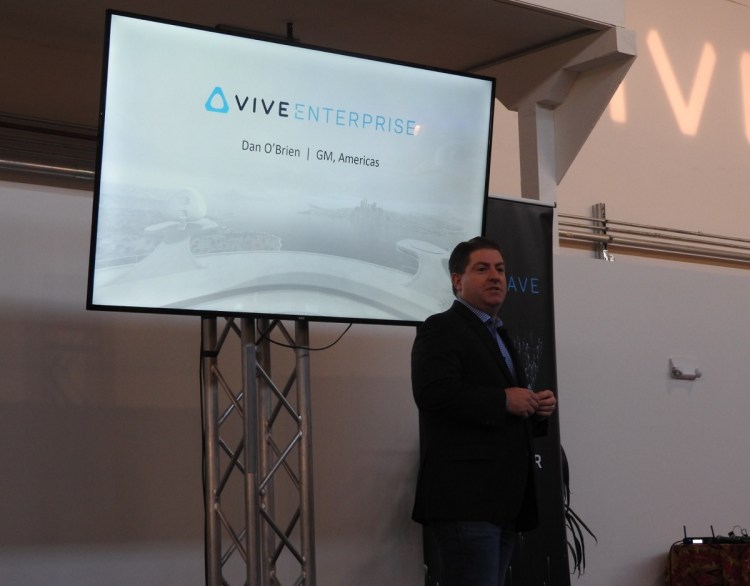 Dan O'Brien of HTC says the Vive Focus is going worldwide.
