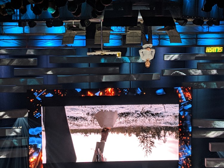 Wing CEO James Burgess onstage at Slush in Helsinki, Finland on Dec. 4, 2018