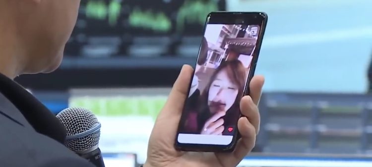 A prototype Samsung 5G phone