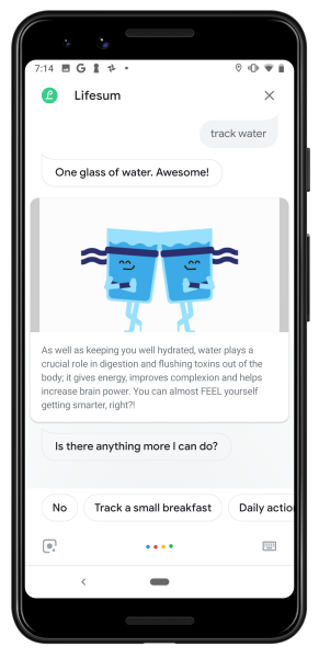 Lifesum Google Assistant