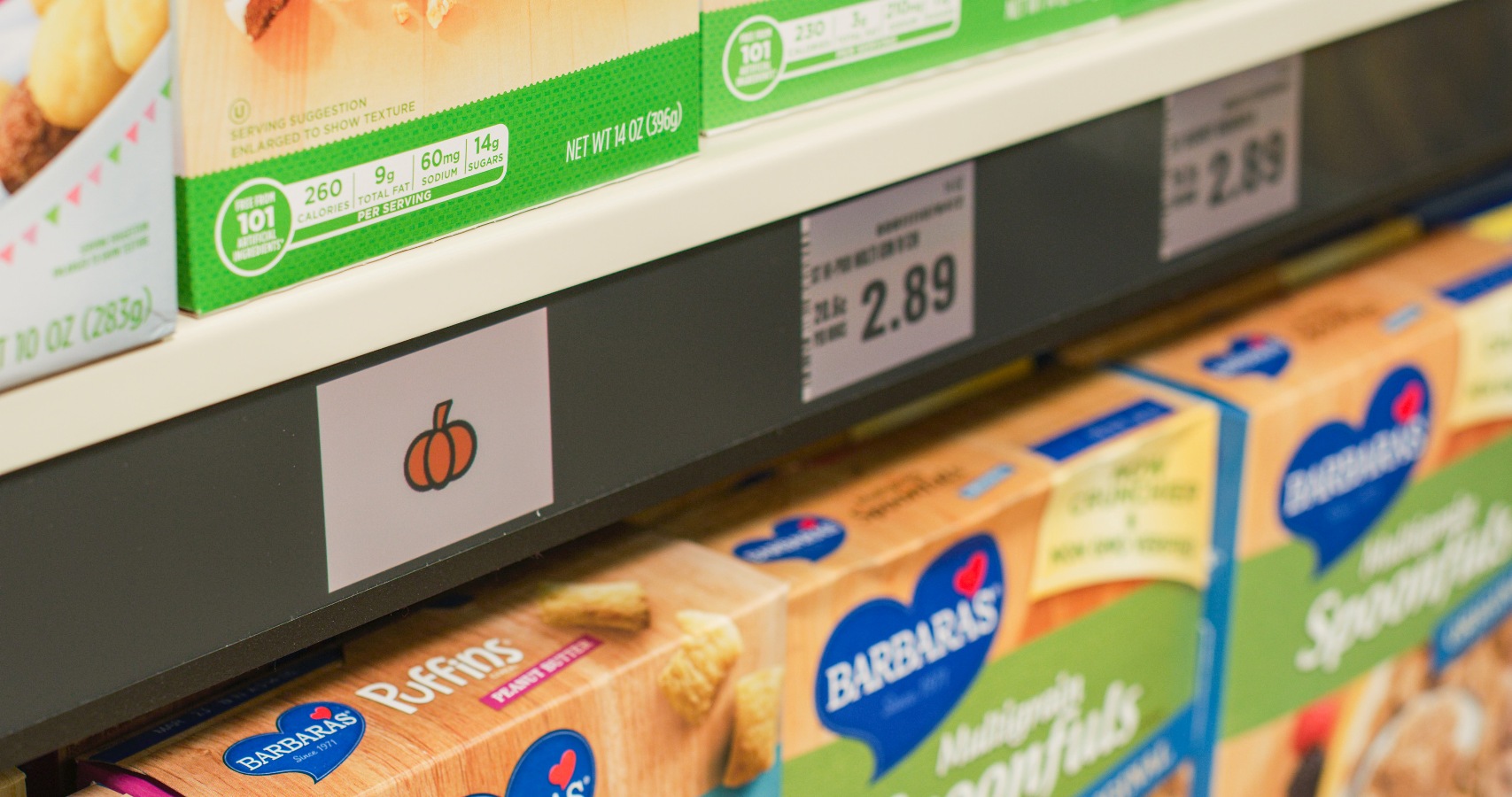 Kroger's EDGE shelving